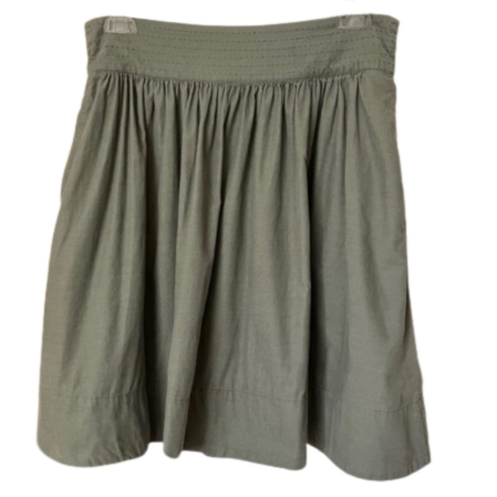 Anthropologie Edme Esyllte 100% Cotton Corduroy Skirt - Gray -10